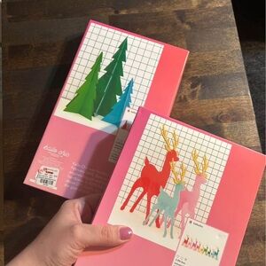 Colorful Acrylic Holiday Reindeer & Tree Decor